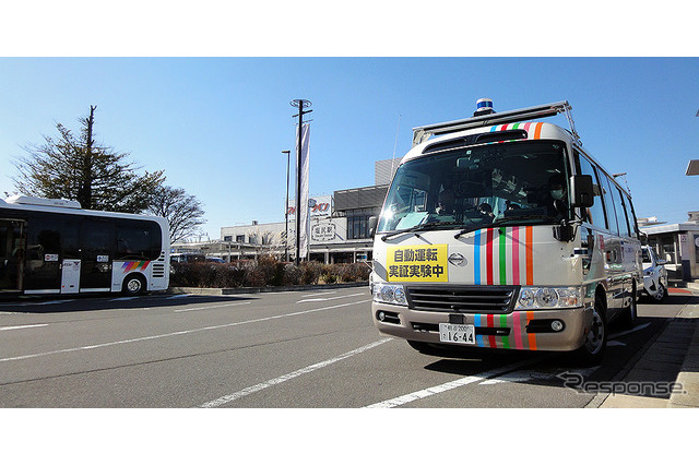 子育て中ママ、高精度3次元地図をつくる…長野県塩尻市の自動運転バス 画像