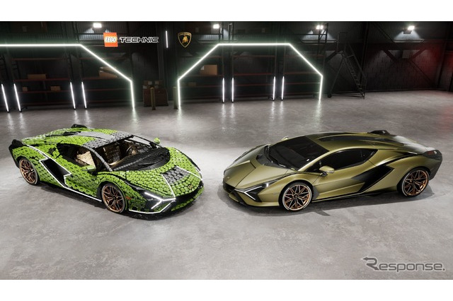 レゴブロック40万ピースで実物大ランボルギーニ 画像