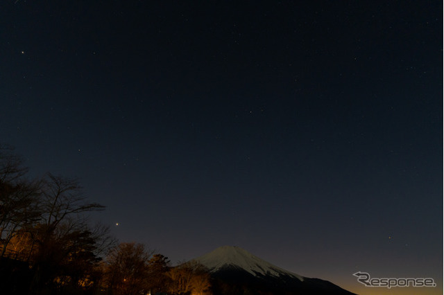 流星群を山中湖で見る、富士山と夕焼けも…体験レポート 画像