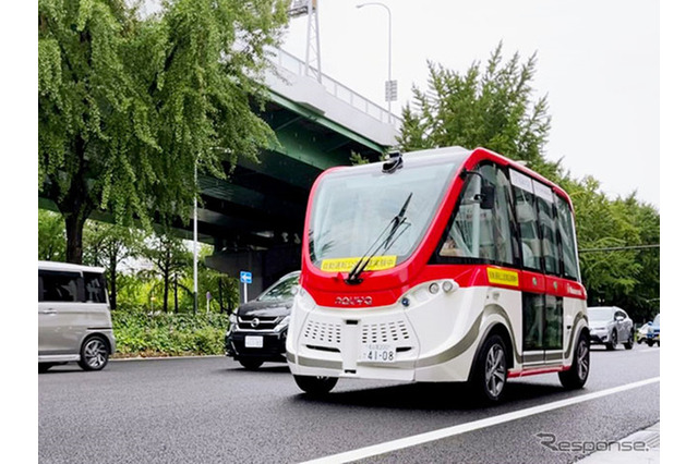 ハンドルない自動運転バス「Nanamobi」名古屋都心を走行開始 画像
