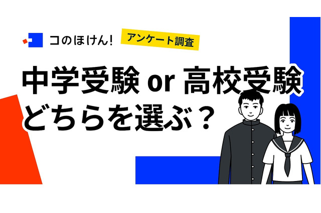 中学受験するか高校受験するか「わからない」保護者43％ 画像