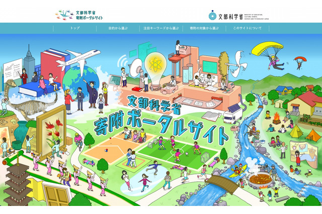 文科省「寄附ポータルサイト」開設…プロジェクト多数掲載 画像