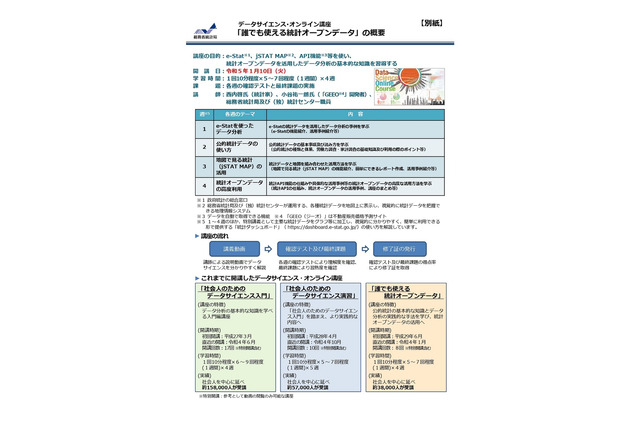 総務省「データサイエンス講座」1-3月、受講者募集 画像