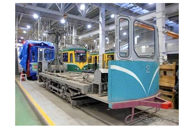 花電車を譲渡、貴重な明治生まれの2軸車…鹿児島市交通局 画像