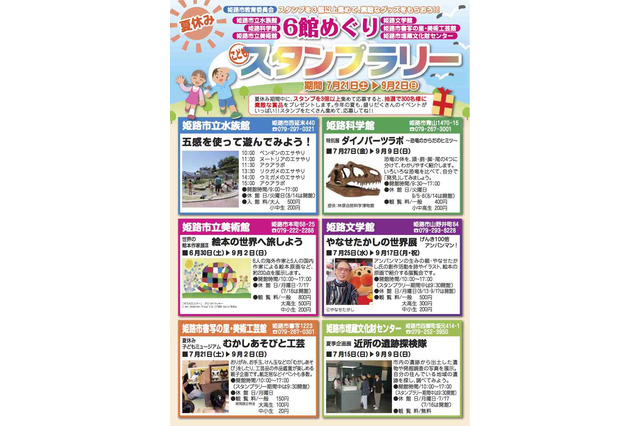 6つの博物館などの合同企画「6館めぐりこどもスタンプラリー」を実施…姫路市 画像