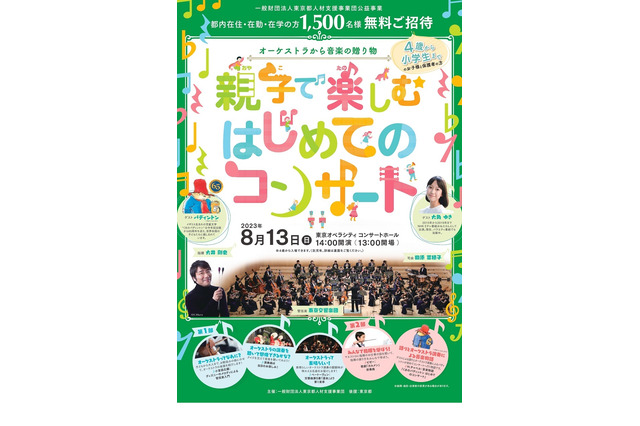 【夏休み2023】東京都「親子で楽しむコンサート」1,500人招待 画像