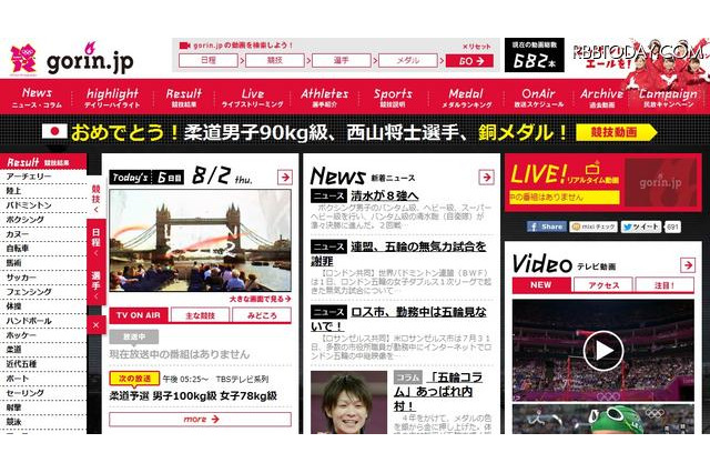 【ロンドン五輪】ダイジェスト映像で振返る個人総合 内村航平の活躍 画像
