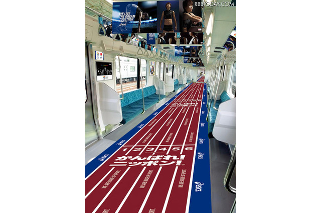 【ロンドン五輪】JR山手線が陸上競技場に…200mトラック出現 画像