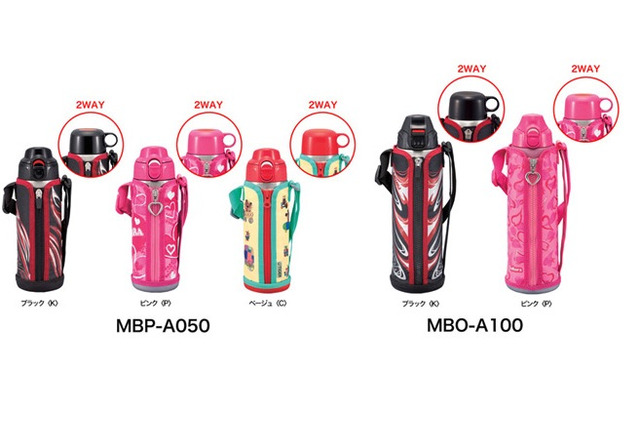 タイガー魔法瓶がコンパクトな子ども向けステンレスボトルを発表、飲み口付替えOK 画像