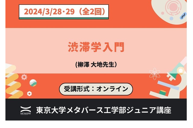 東大メタバース工学部ジュニア講座「渋滞学入門」3/28-29 画像