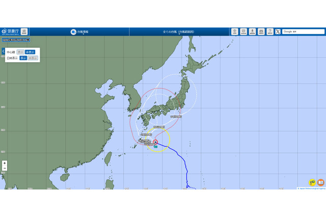 台風10号、西日本に接近・上陸の恐れ…交通への影響も 画像