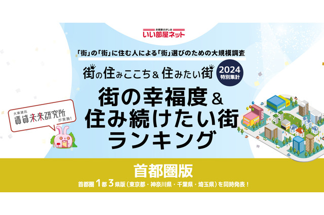 幸福度＆住み続けたい街・神奈川県版…4年連続1位の駅は？ 画像