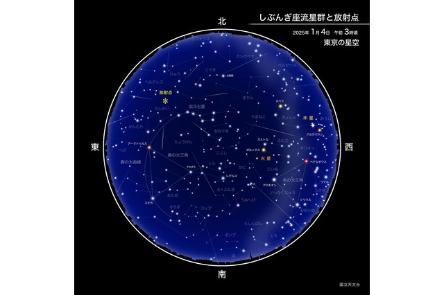 新年最初の天体ショー「しぶんぎ座流星群」1/4未明から明け方が見頃 画像