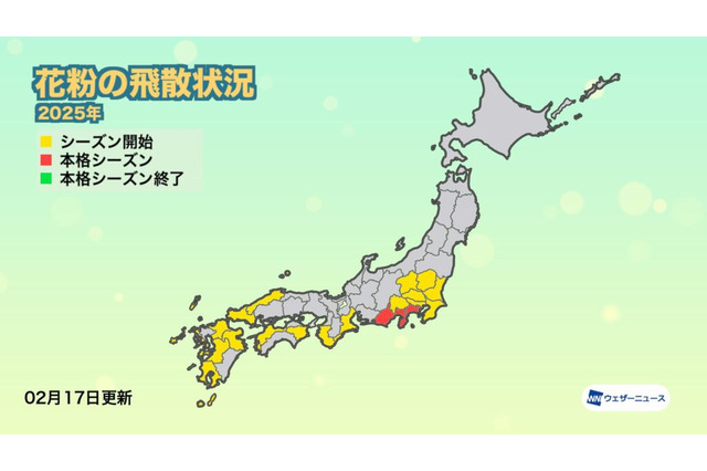 1都19県で花粉シーズン入り…西日本で過去最多予想 画像