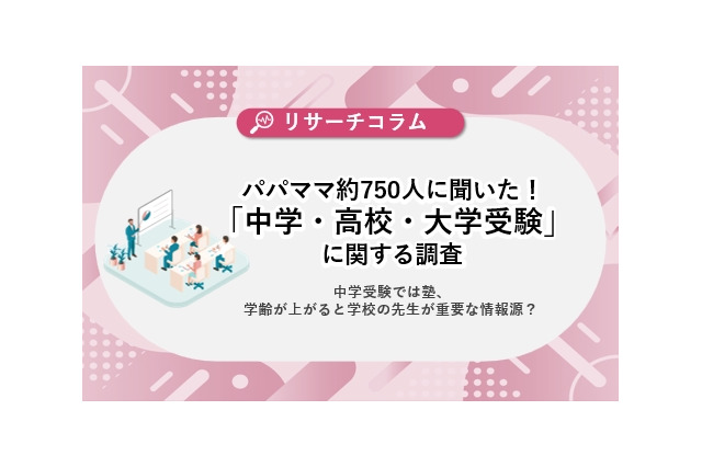 中学受験、学習塾利用6割…高校・大学受験は自力学習が主流 画像