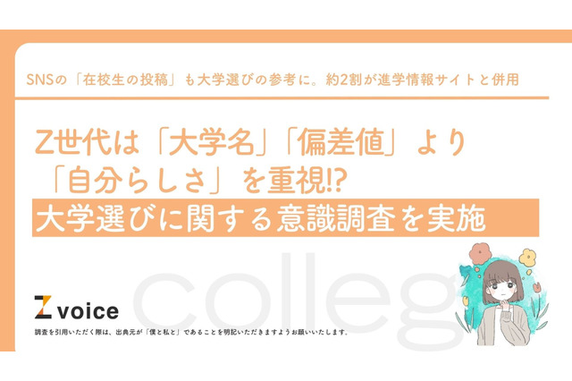 Z世代の大学選び、偏差値よりも「自分らしさ」重視…SNSで基準変化 画像