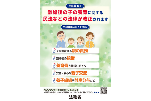 離婚後も父母で親権「共同親権」4月スタート 画像