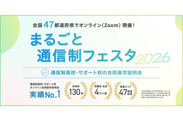 通信制高校の合同説明会「まるごと通信制フェスタ」全47都道府県で順次 画像