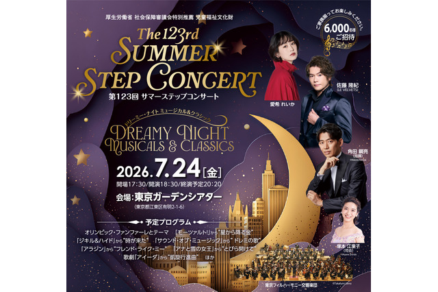 【夏休み2026】サマーステップコンサート7/24、6,000名無料招待…指揮者体験も 画像