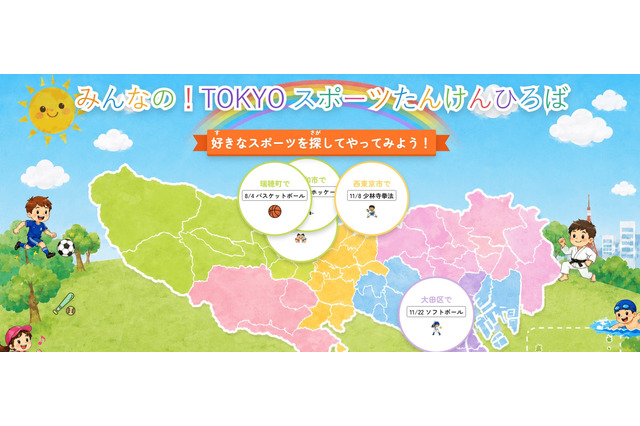 東京都、子供向けスポーツ情報ポータル開設…アーバンスポーツも掲載 画像