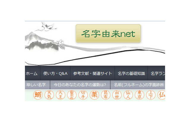 都道府県別名字ランキングトップ500、名字由来netが発表 画像