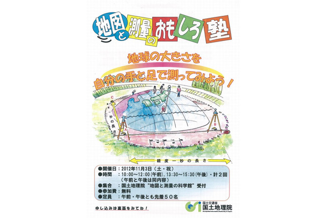 地図と測量の科学館で地球の大きさを測るイベント11/3開催 画像