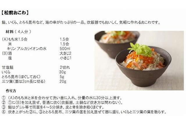 硬水と軟水、料理との相性は…料理研究家がレシピを紹介 画像