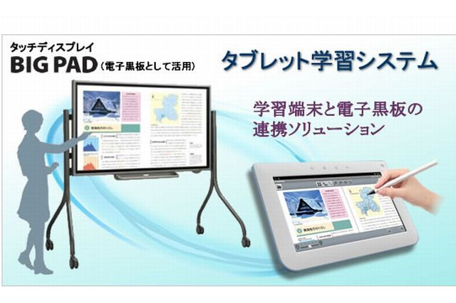 シャープ、タブレットと電子黒板を連携した学習システムを発売 画像