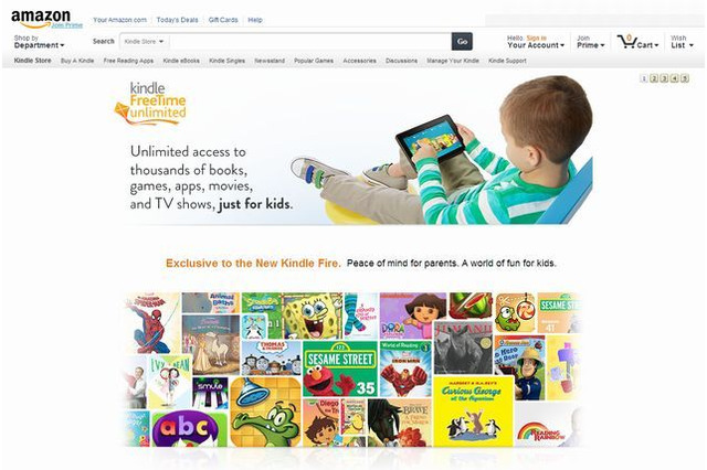 米アマゾン、子ども向け電子書籍サービス…月額4.99ドルで見放題 画像
