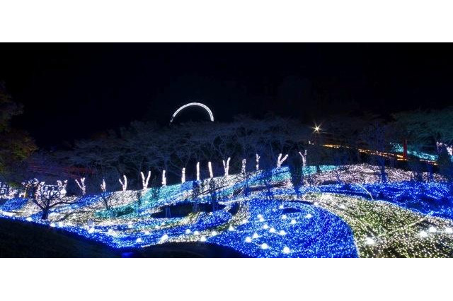 さがみ湖イルミリオンに銀河の海や流星群の大地が登場、400万の光輝く 画像
