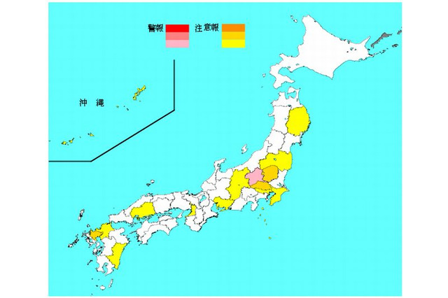 インフルエンザ、42都道府県で増加…群馬県で警報 画像