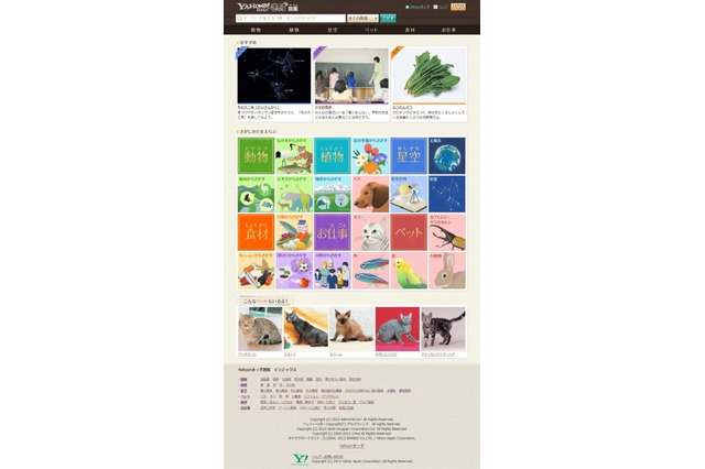 「Yahoo！きっず図鑑」リニューアル…スマホ対応で動物園などでも閲覧可能に 画像