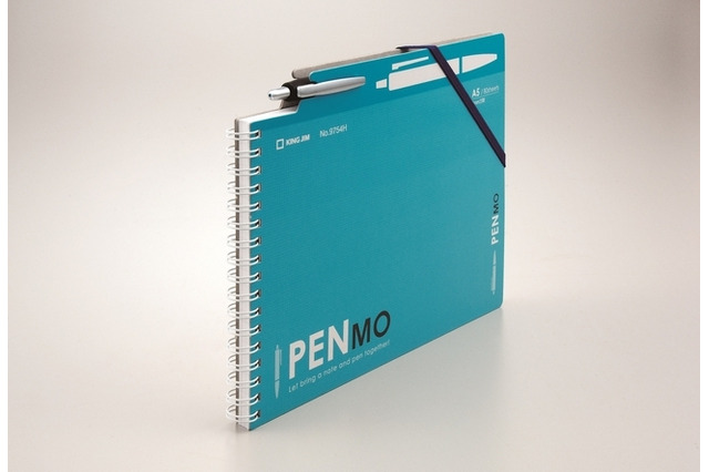 キングジム、ペンが挿せるノート「PENMO（ペンモ）」11/15発売 画像