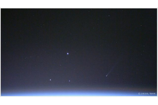 若田宇宙飛行士がアイソン彗星を撮影、世界初の4K動画 画像