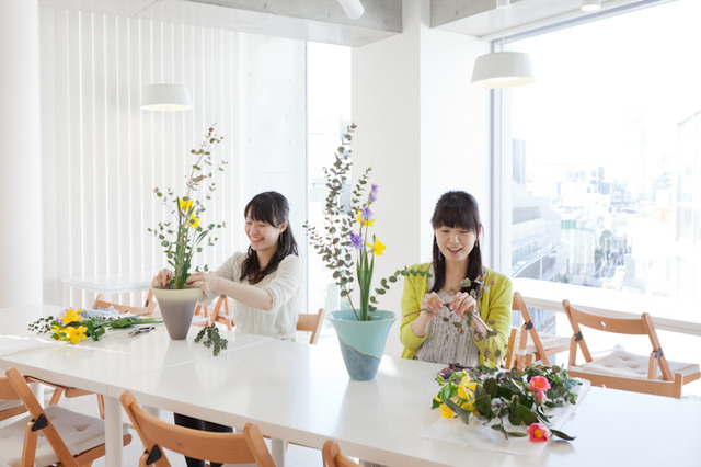 【GW】池坊いけばな bijouxが表参道で初の花展、いけばな無料体験も 画像