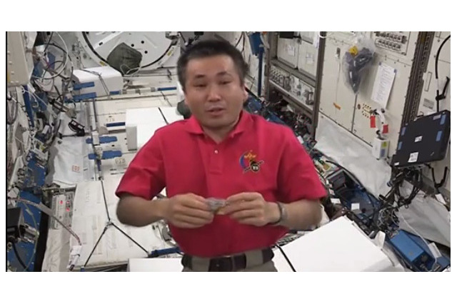 大阪市立大、JAXAなど若田船長によるISSでの宇宙実験映像を公開 画像