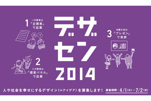 高校生が考える、みんなが笑顔になる方法「デザセン2014」のアイデア募集中 画像
