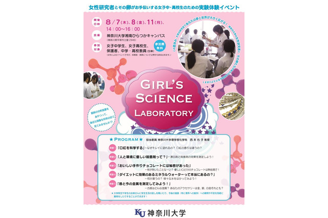 【夏休み】神大、口紅などを使った実験イベント…女子中高生対象 画像