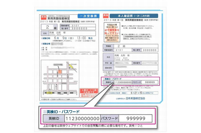 英検、7/6実施の2014年度第1回二次試験の合否結果・成績表の閲覧開始 画像