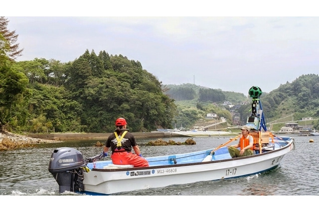 グーグル、「海から見たストリートビュー」復興が進む三陸海岸を公開 画像