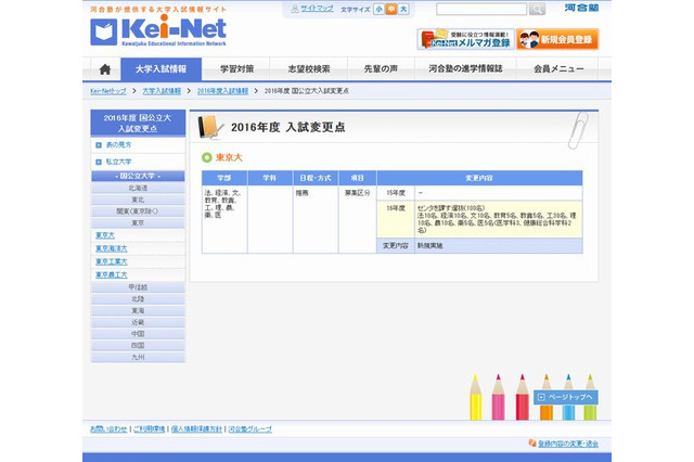 【大学受験2016】東大で推薦導入、京大早慶でも入試変更 画像