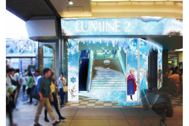 ルミネのクリスマスは「アナと雪の女王」、11/11スタート 画像