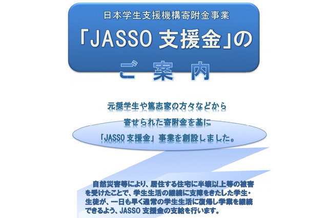 JASSO、徳島大雪による緊急採用奨学金などの申請受付を開始 画像