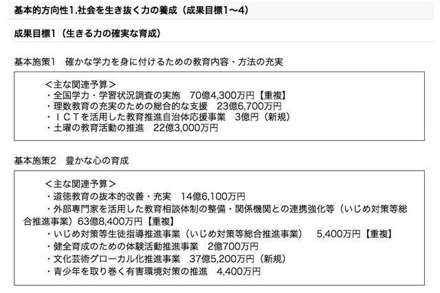 第2期教育振興基本計画に約4兆9,089億円…H27概算要求 画像