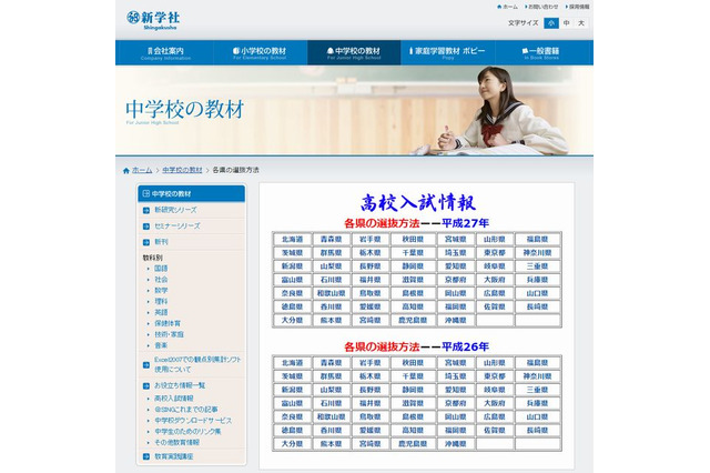 【高校受験2015】各県の選抜方法・出題傾向 画像