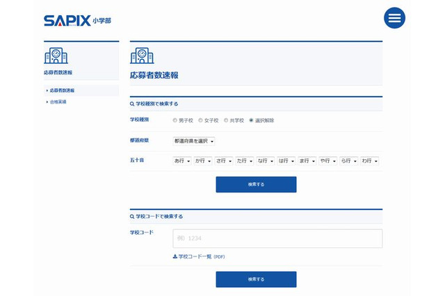 【中学受験2015】出願倍率速報開始…SAPIX、四谷大塚 画像