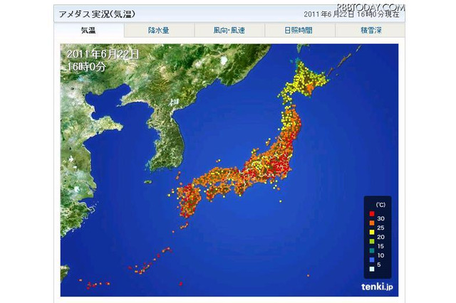 全国9地点で35度以上の猛暑日、東京でも初の真夏日に 画像