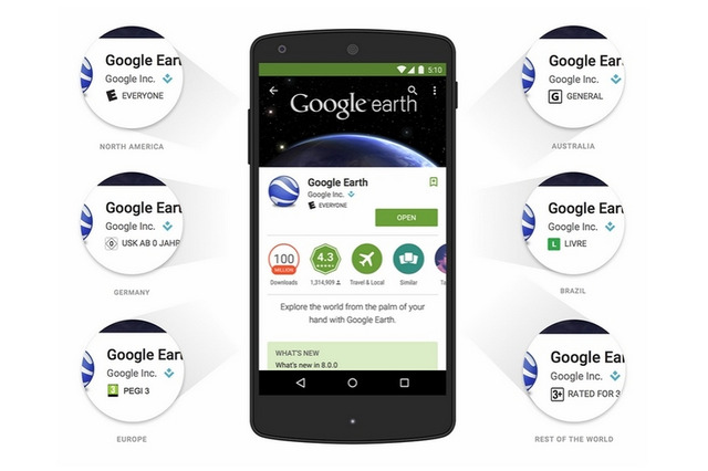 Google Play、子ども・ティーン・成人ごとの年齢別レーティングを導入 画像
