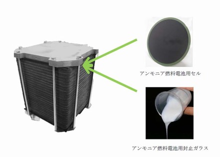 開発したアンモニア燃料電池スタック