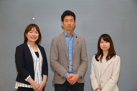 左から小学館集英社プロダクションの藤澤裕佳さん、ワイズインテグレーションの宮澤豪臣さん、三池奈奈さん